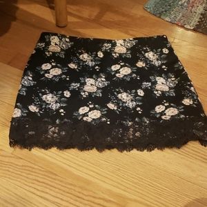Floral and Lace Skirt